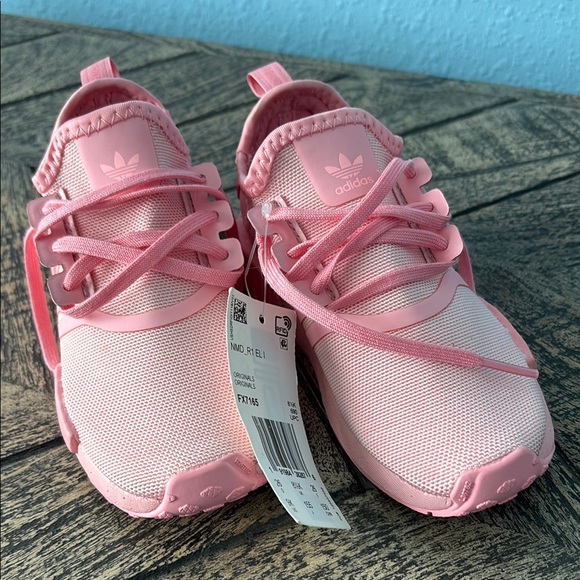 Adidas Originals NMD_R1 EL I Pink Sneakers Ortholite Toddler Kids - Picture 1 of 7